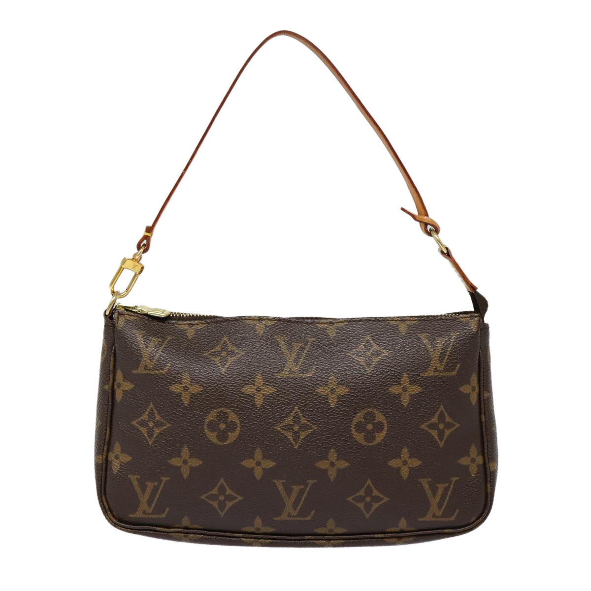 Louis Vuitton Pochette Accessoire Brown Canvas Clutch Bag