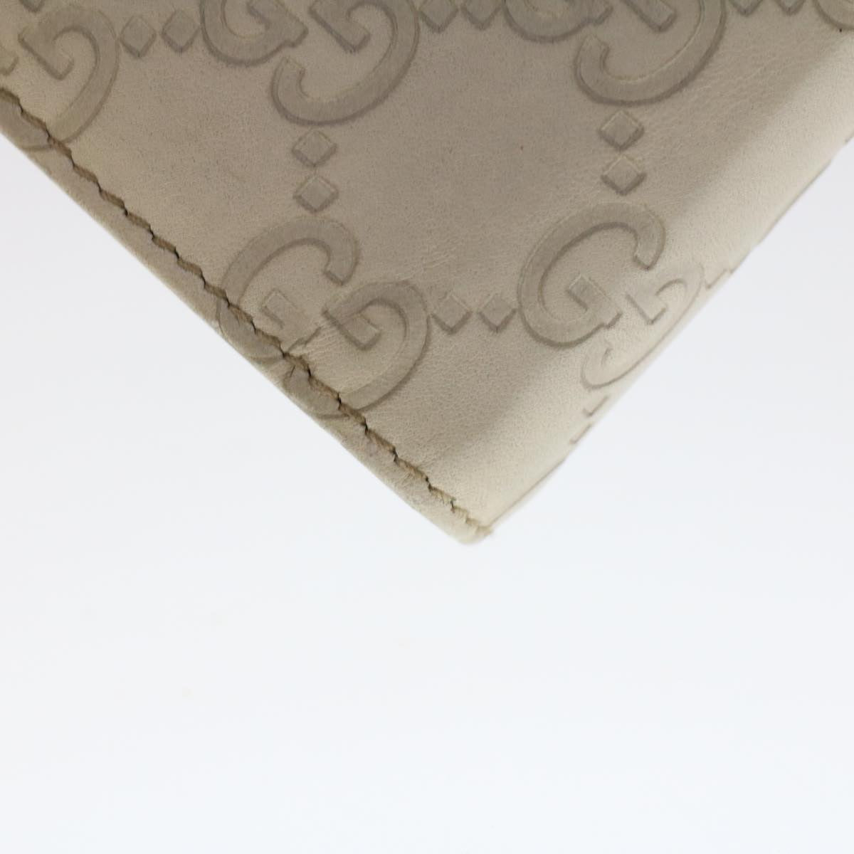 Gucci Guccissima White Canvas Wallet Accessories