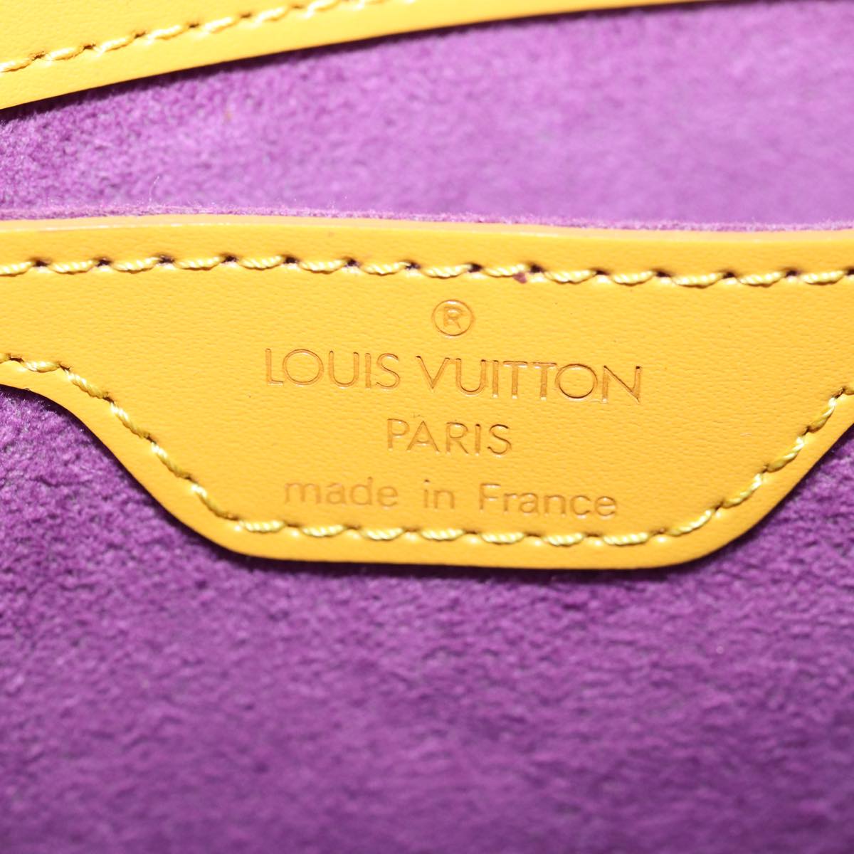 Louis Vuitton Saint Jacques Yellow Leather Shoulder Bag