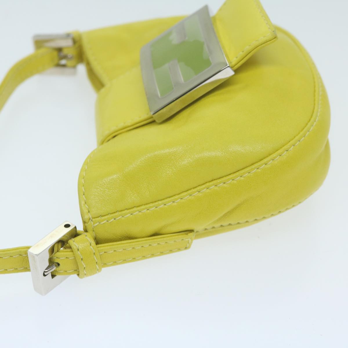 Fendi Green Leather Hand Bag