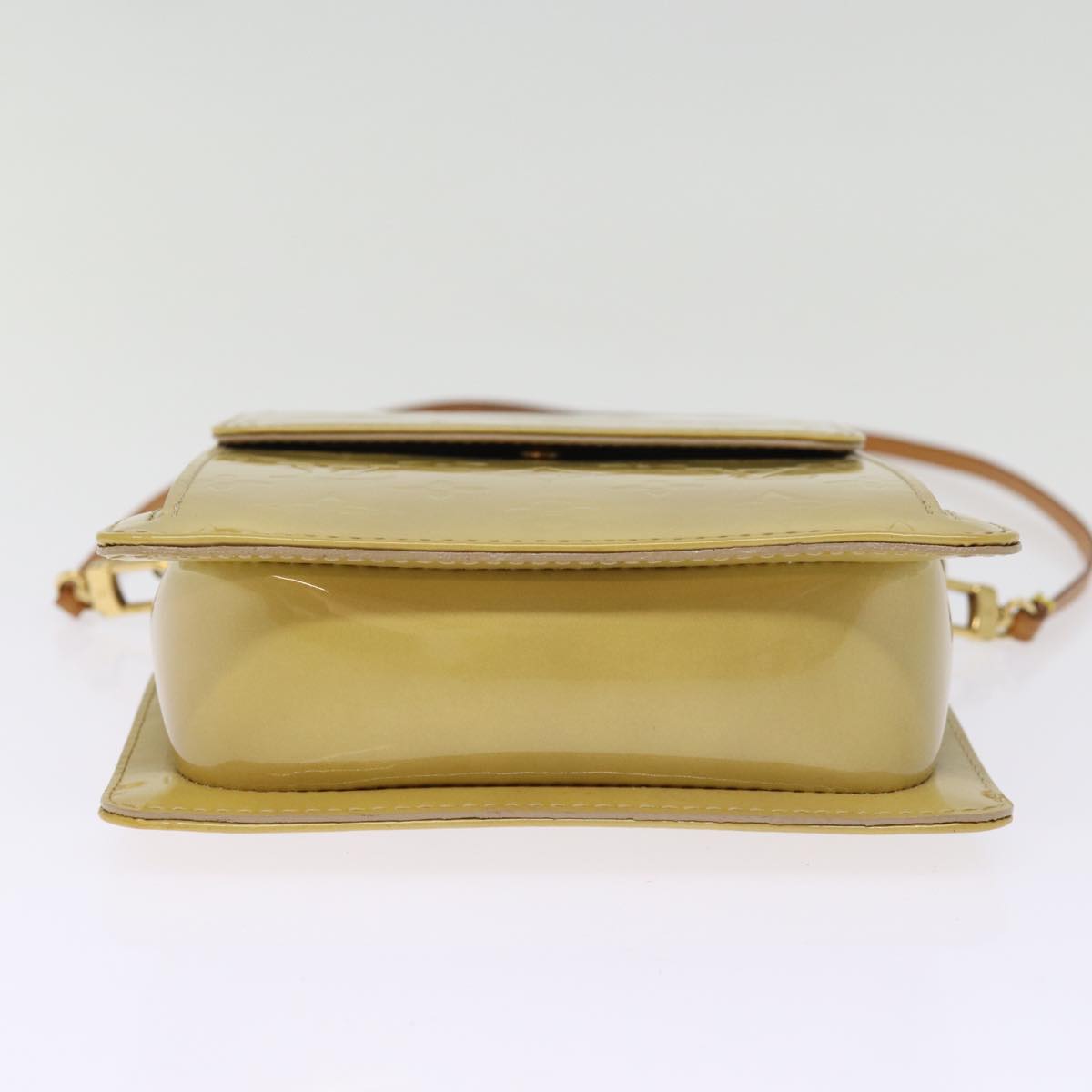 Louis Vuitton Mott Beige Patent Leather Shoulder Bag