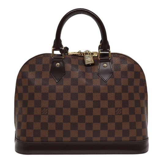 Louis Vuitton Alma Brown Canvas Hand Bag