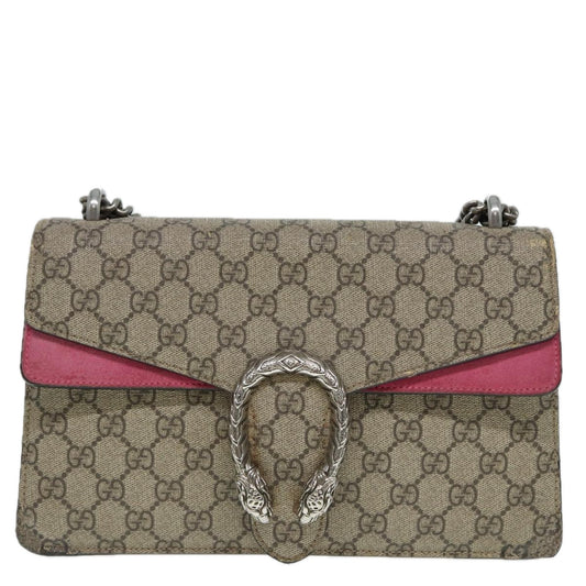 Gucci Dionysus Beige Canvas Shoulder Bag