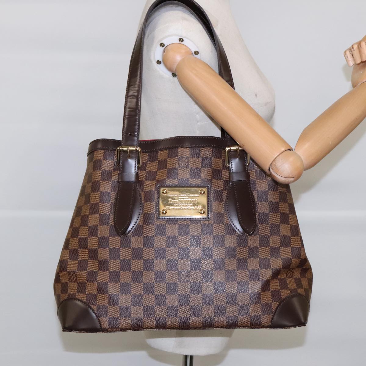 Louis Vuitton Hampstead Brown Canvas Tote Bag