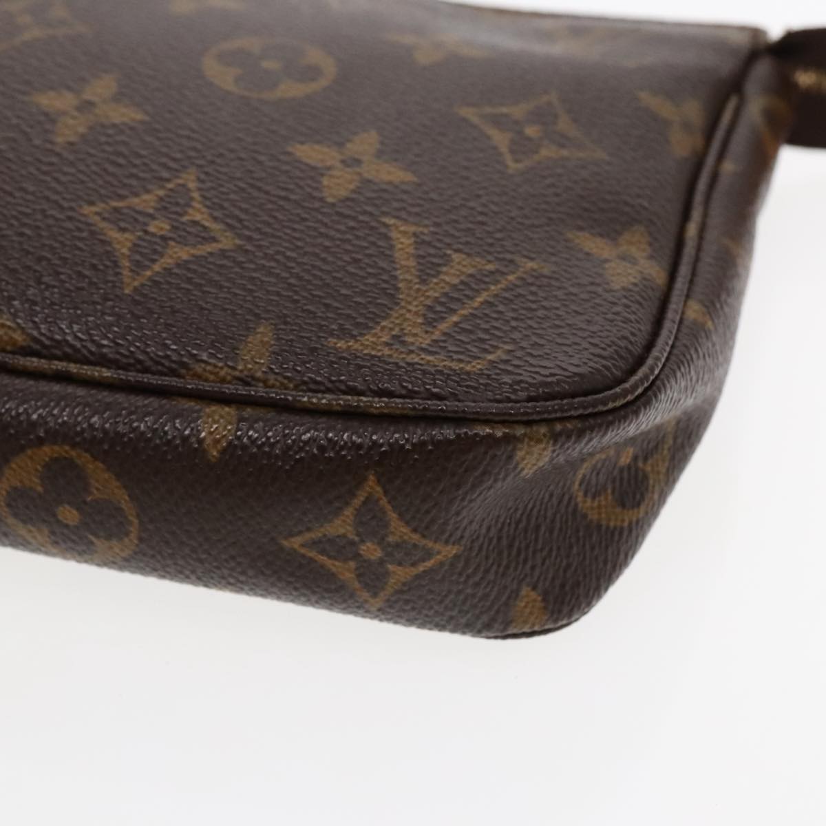 Louis Vuitton Pochette Accessoire Brown Canvas Clutch Bag