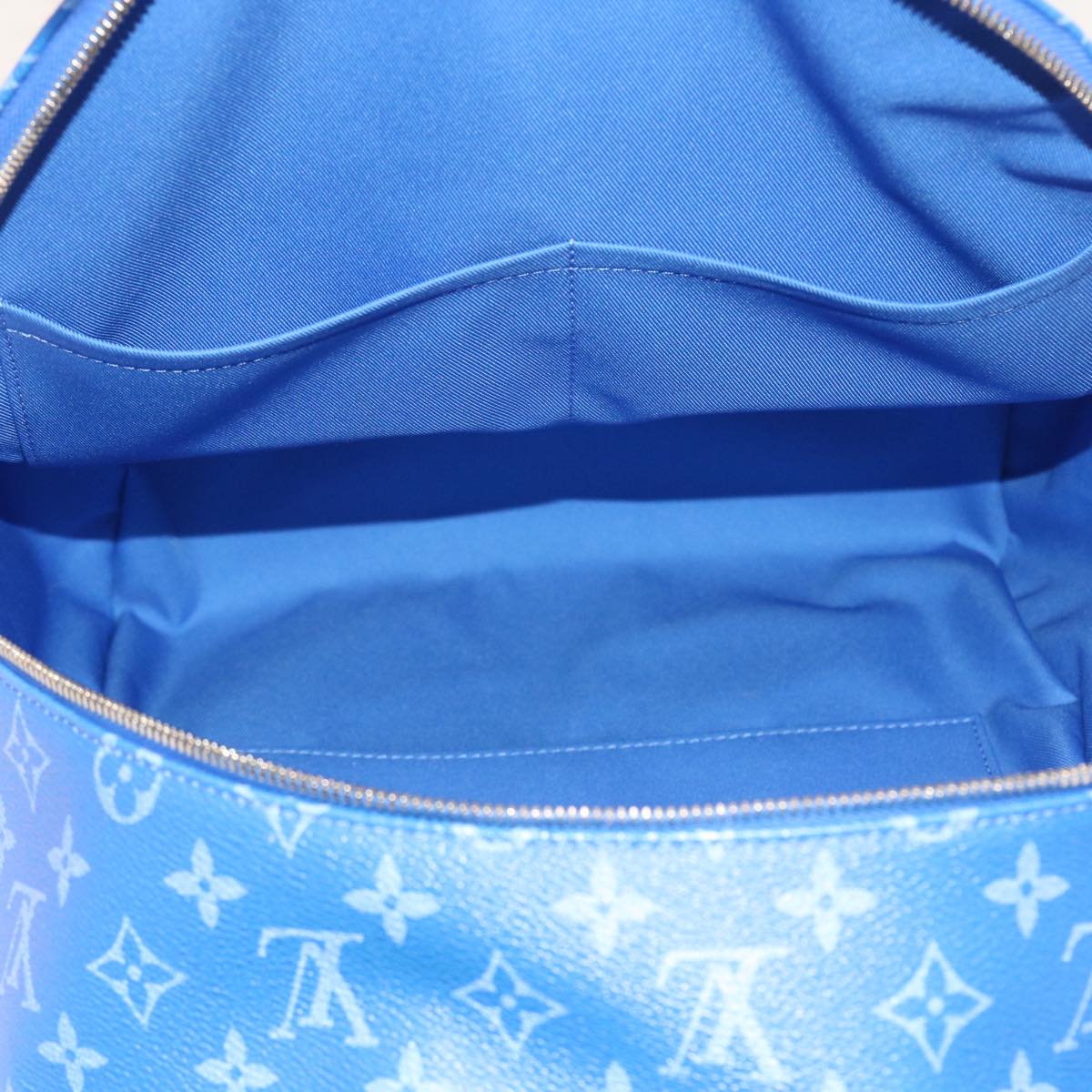 Louis Vuitton Blue Canvas Backpack Bag