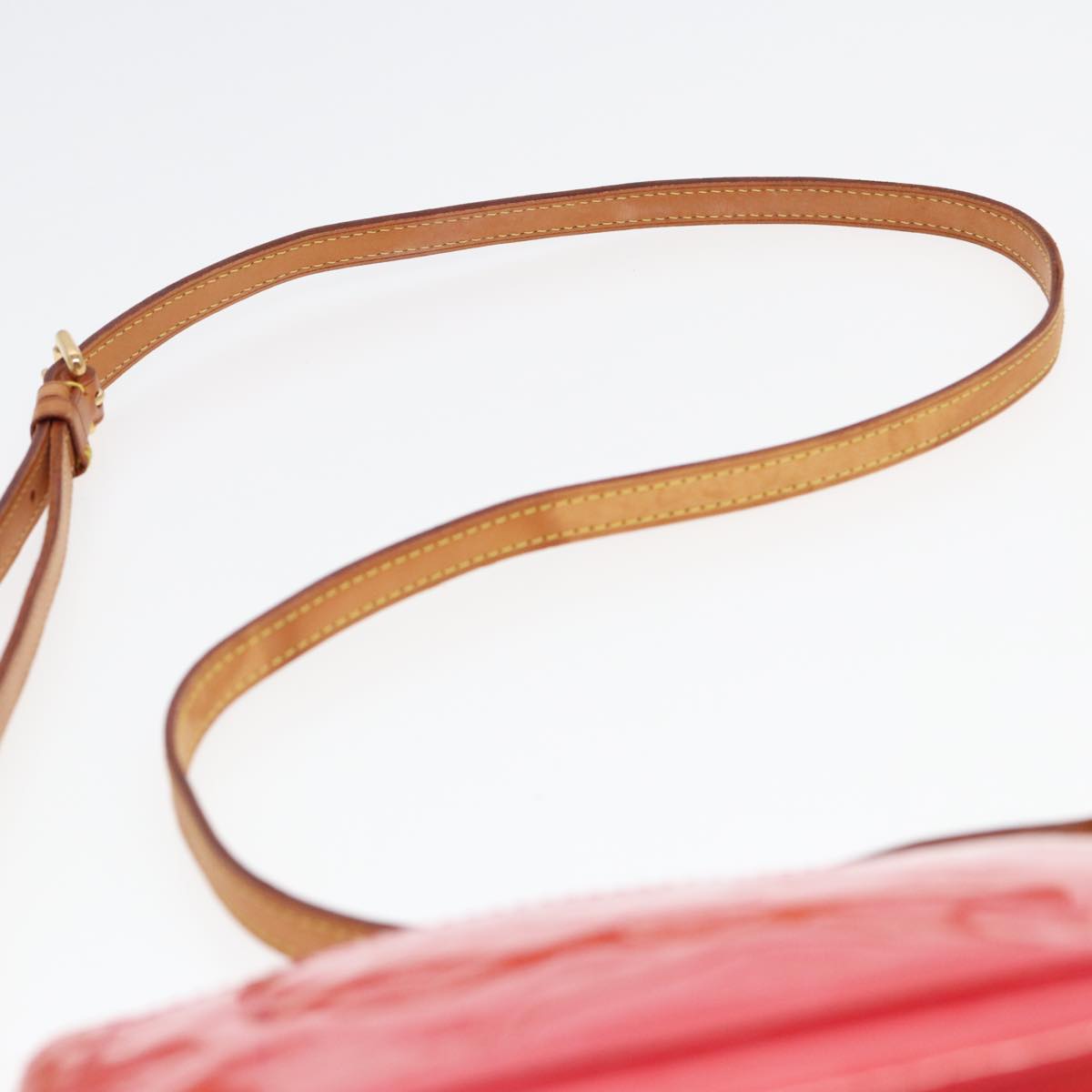 Louis Vuitton Minna Red Patent Leather Shoulder Bag