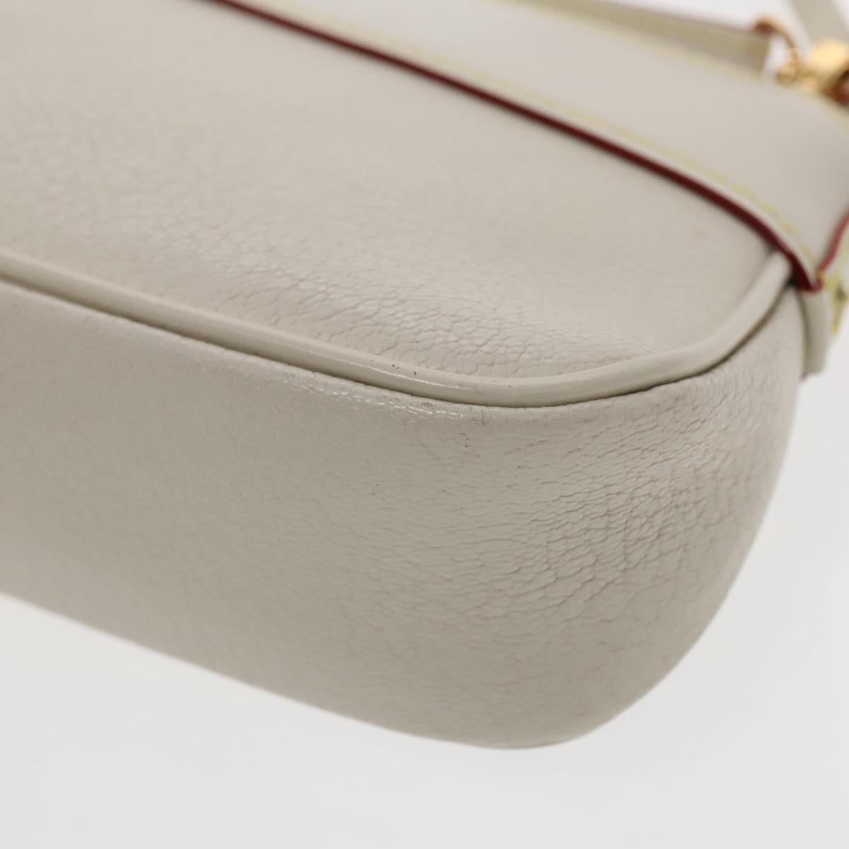 Louis Vuitton Lockit Beige Leather Clutch Bag