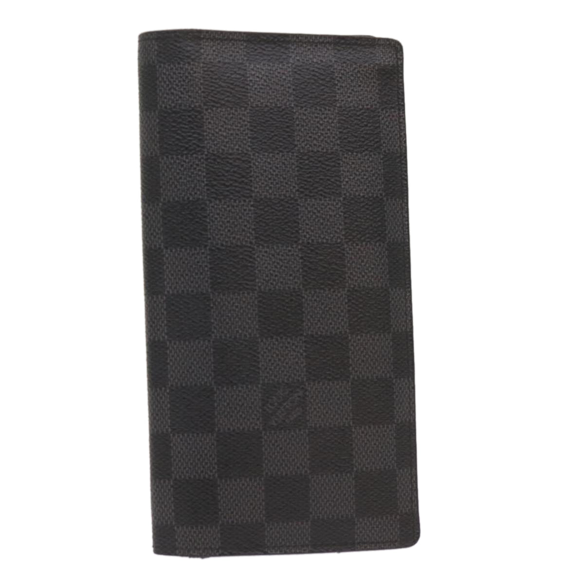 Louis Vuitton Portefeuille Brazza Black Canvas Wallet Accessories