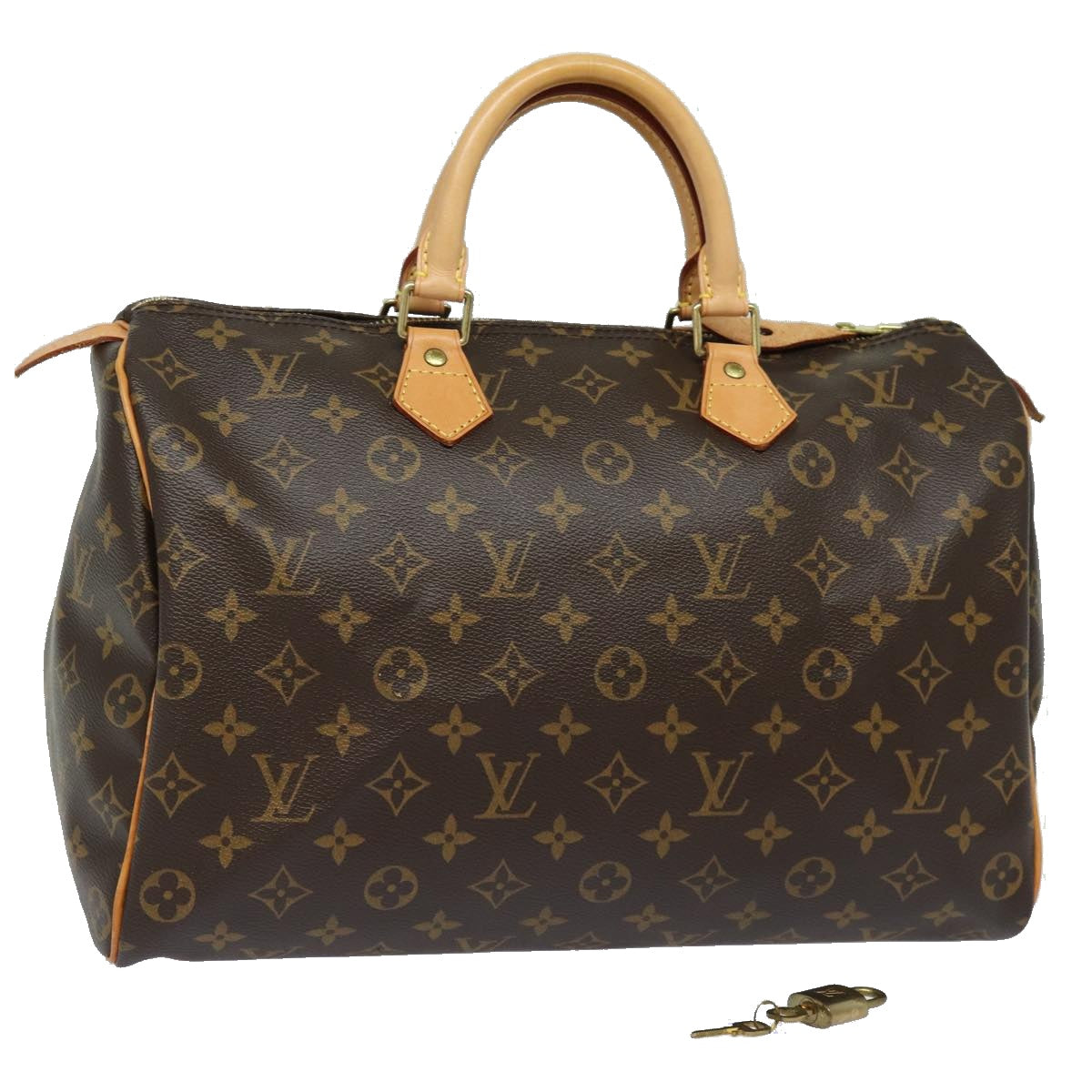 Louis Vuitton Speedy 35 Brown Canvas Hand Bag