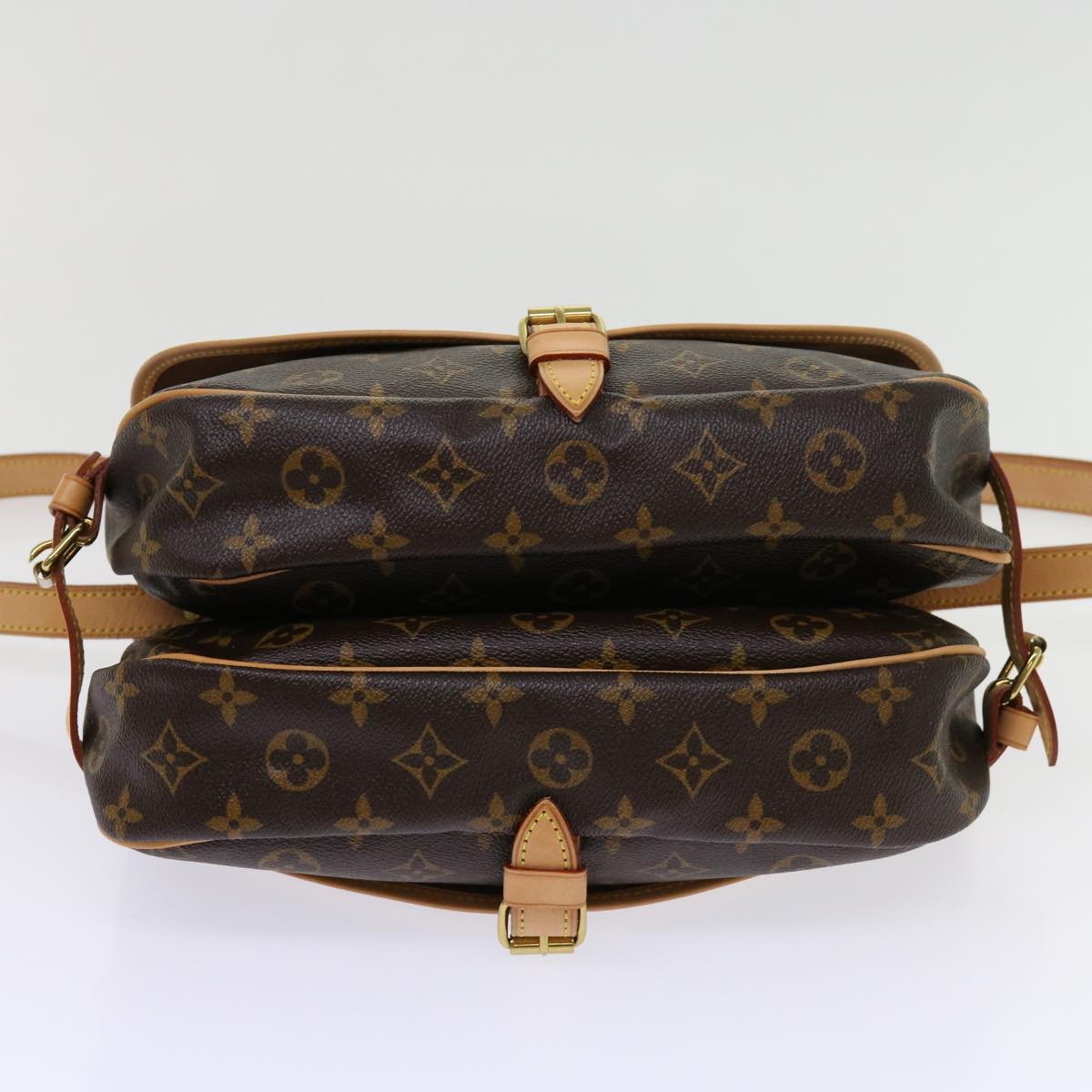 Louis Vuitton Saumur Brown Canvas Shoulder Bag