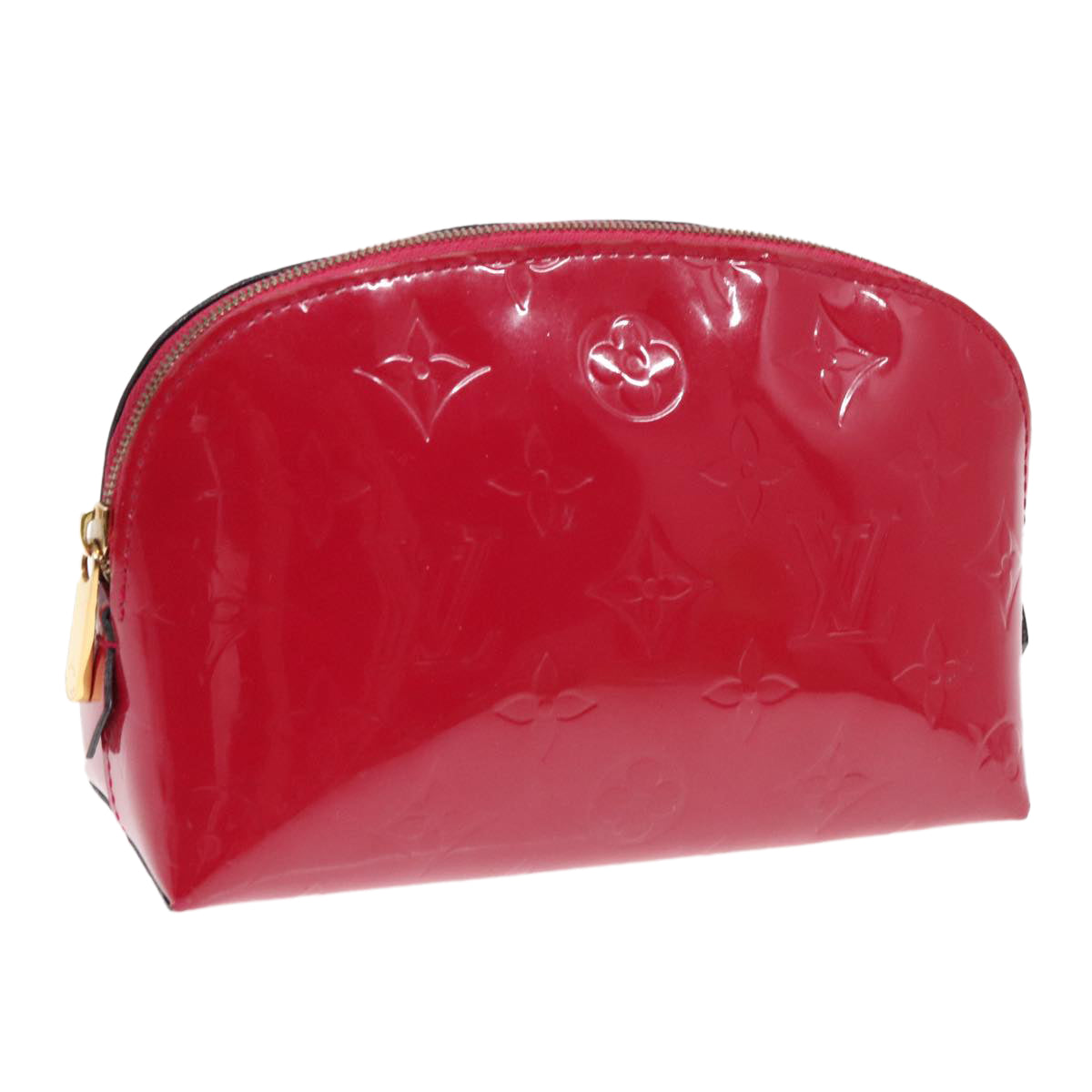 Louis Vuitton Cosmetic Pouch Red Patent Leather Clutch Bag