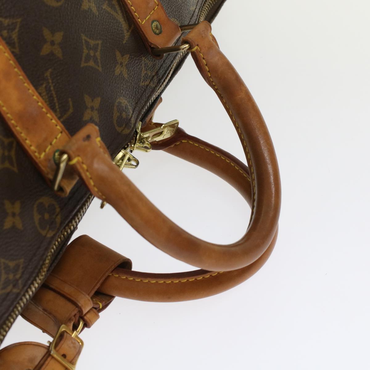 Louis Vuitton Keepall 45 Brown Canvas Travel Bag