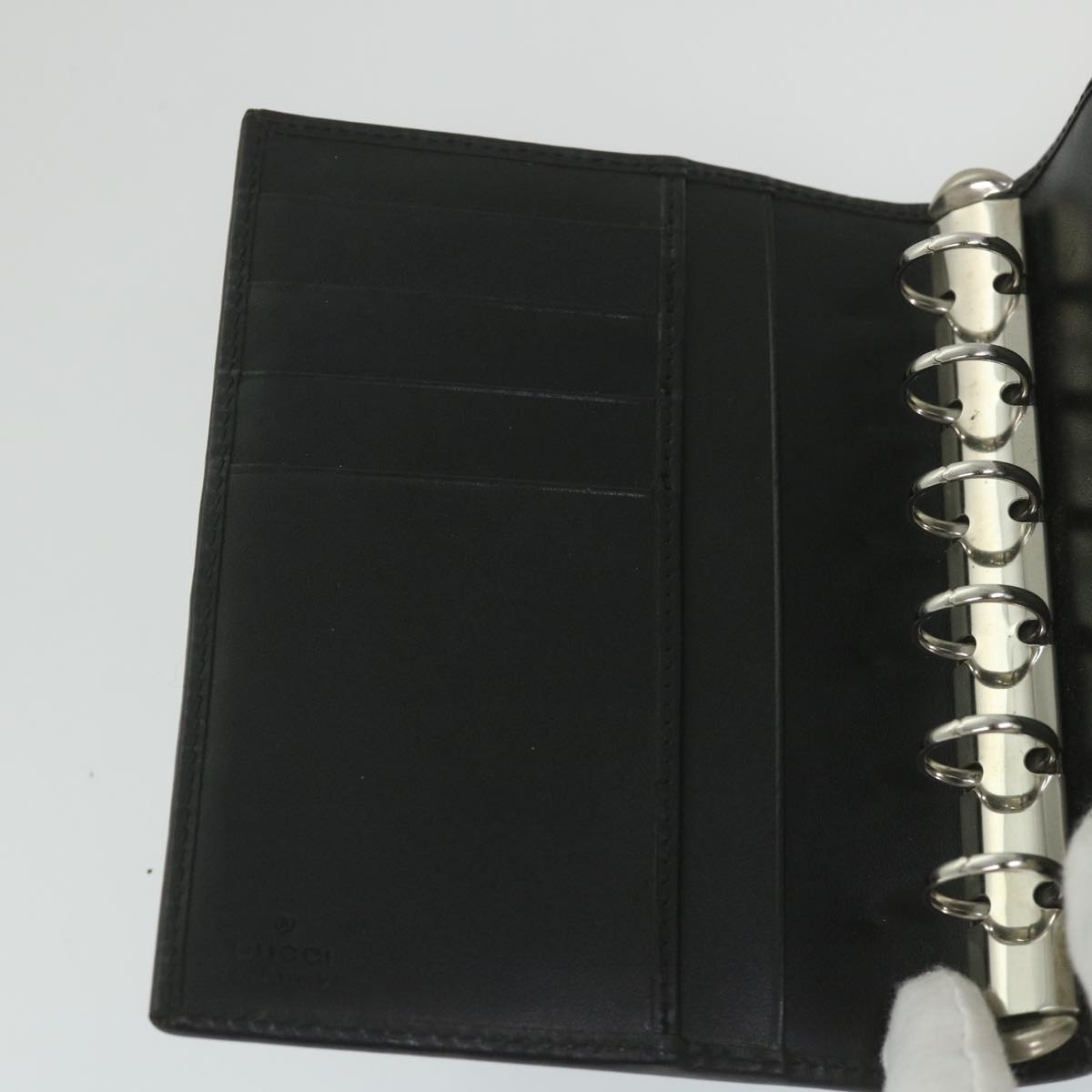 Gucci Couverture agenda Black Canvas Wallet Accessories