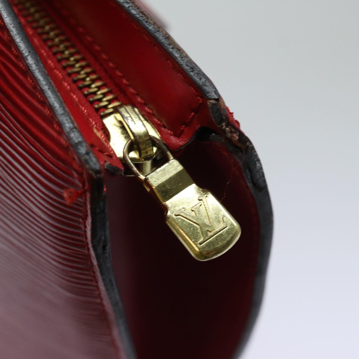 Louis Vuitton Saint Jacques Red Leather Shoulder Bag