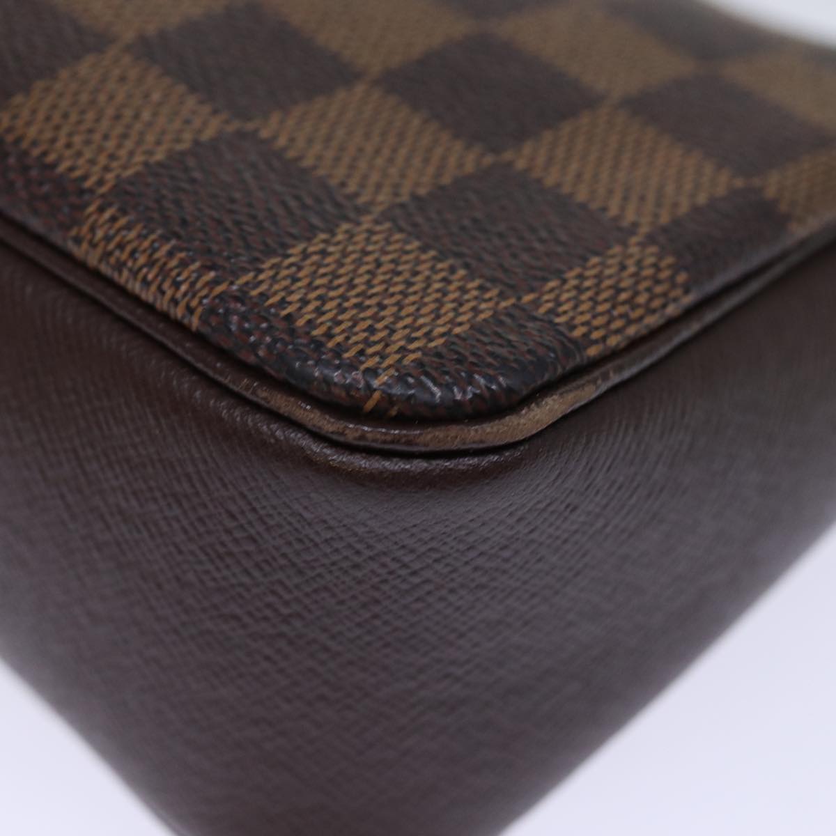 Louis Vuitton Trousse pochette Brown Canvas Clutch Bag