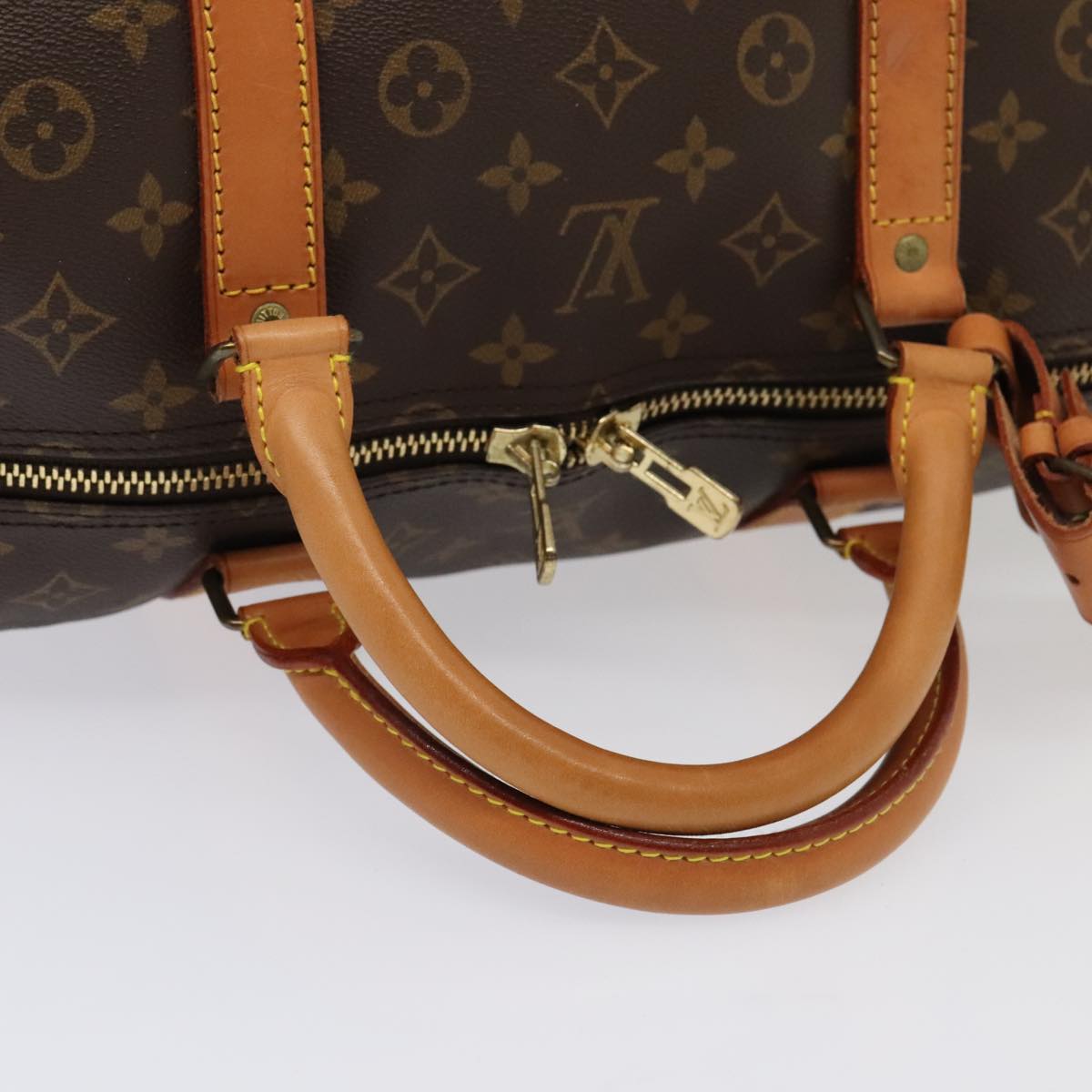 Louis Vuitton Keepall Bandoulière 60 Brown Canvas Travel Bag