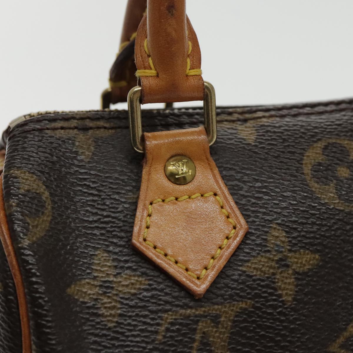 Louis Vuitton Mini speedy Brown Canvas Hand Bag