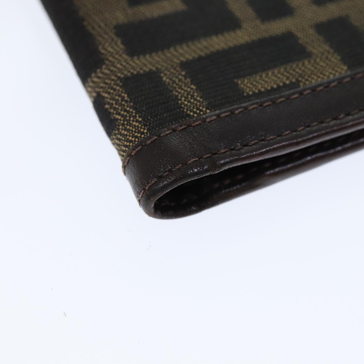 Fendi Zucca Brown Canvas Wallet Accessories