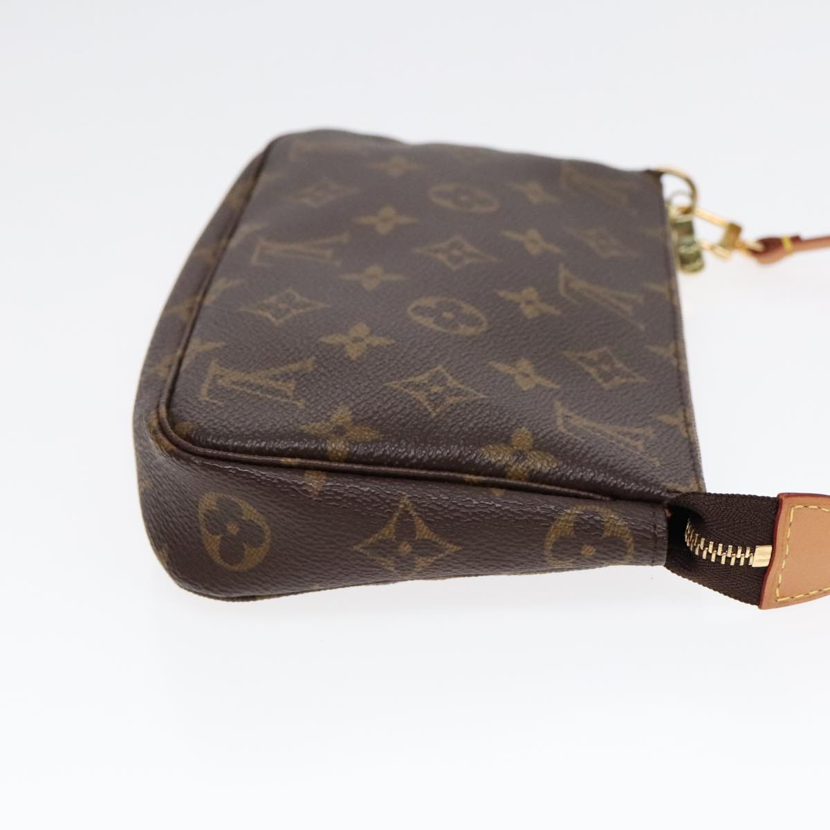 Louis Vuitton Pochette Accessoire Brown Canvas Clutch Bag