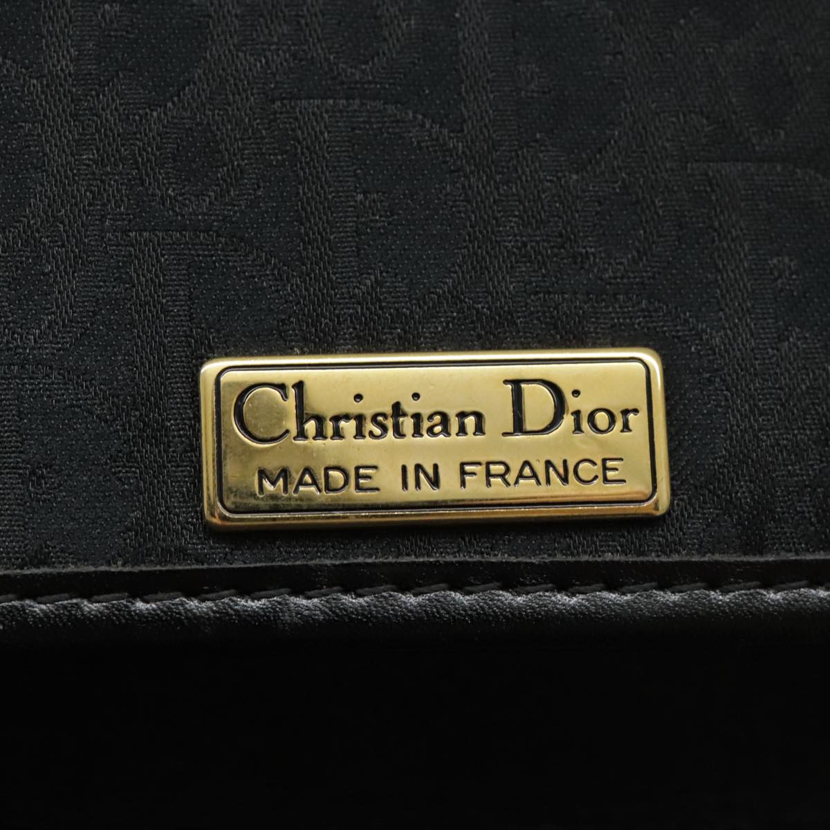 Dior Trotter Black Canvas Shoulder Bag