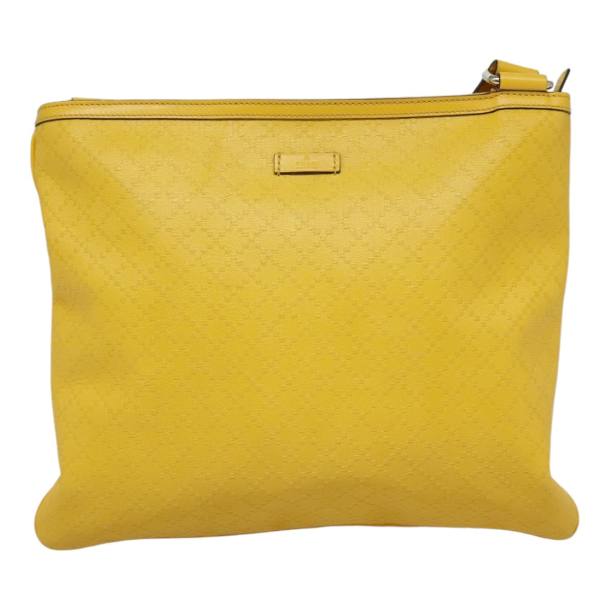 Gucci Diamantissima Yellow Leather Shoulder Bag