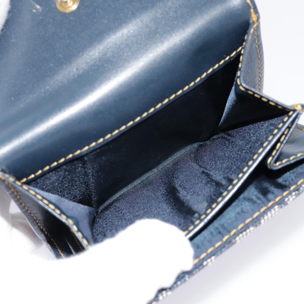 Dior Saddle Navy Canvas Wallet Accessories