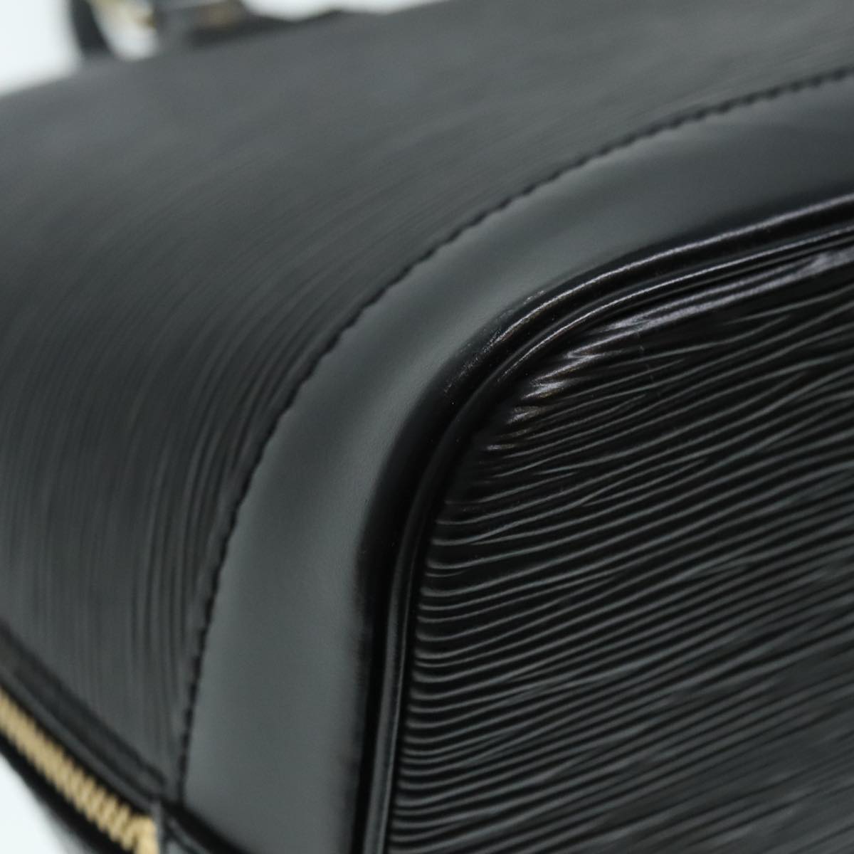 Louis Vuitton Alma Black Leather Hand Bag