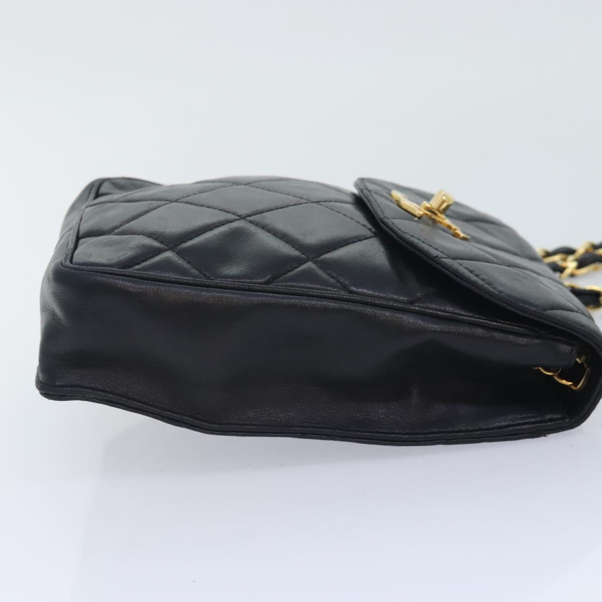 Chanel Bicolore Black Leather Shoulder Bag