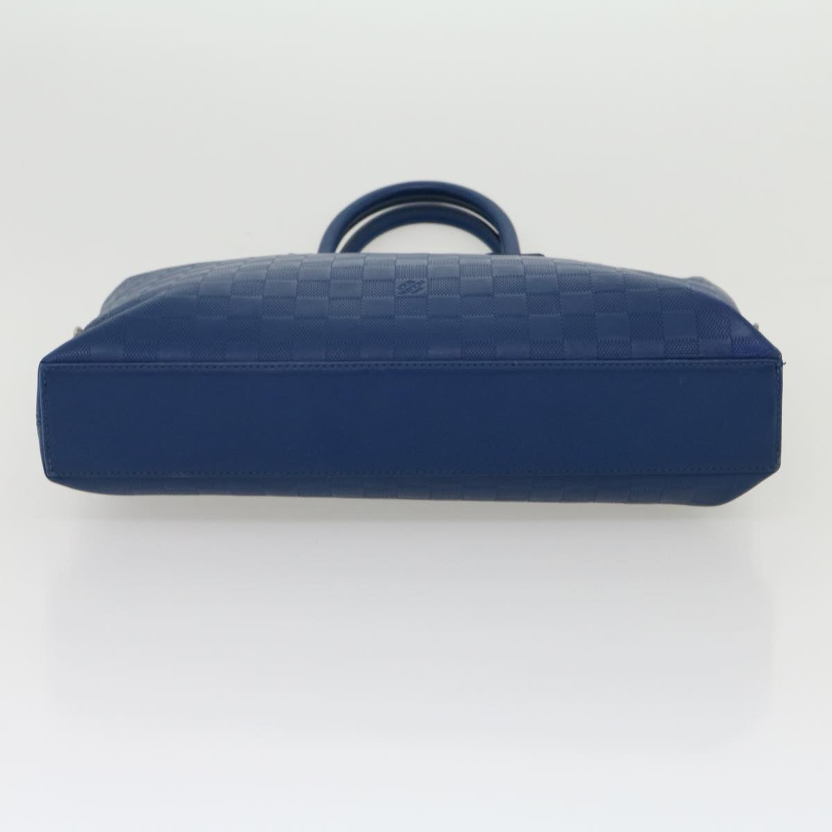 Louis Vuitton Porte documents Jour Blue Leather Hand Bag