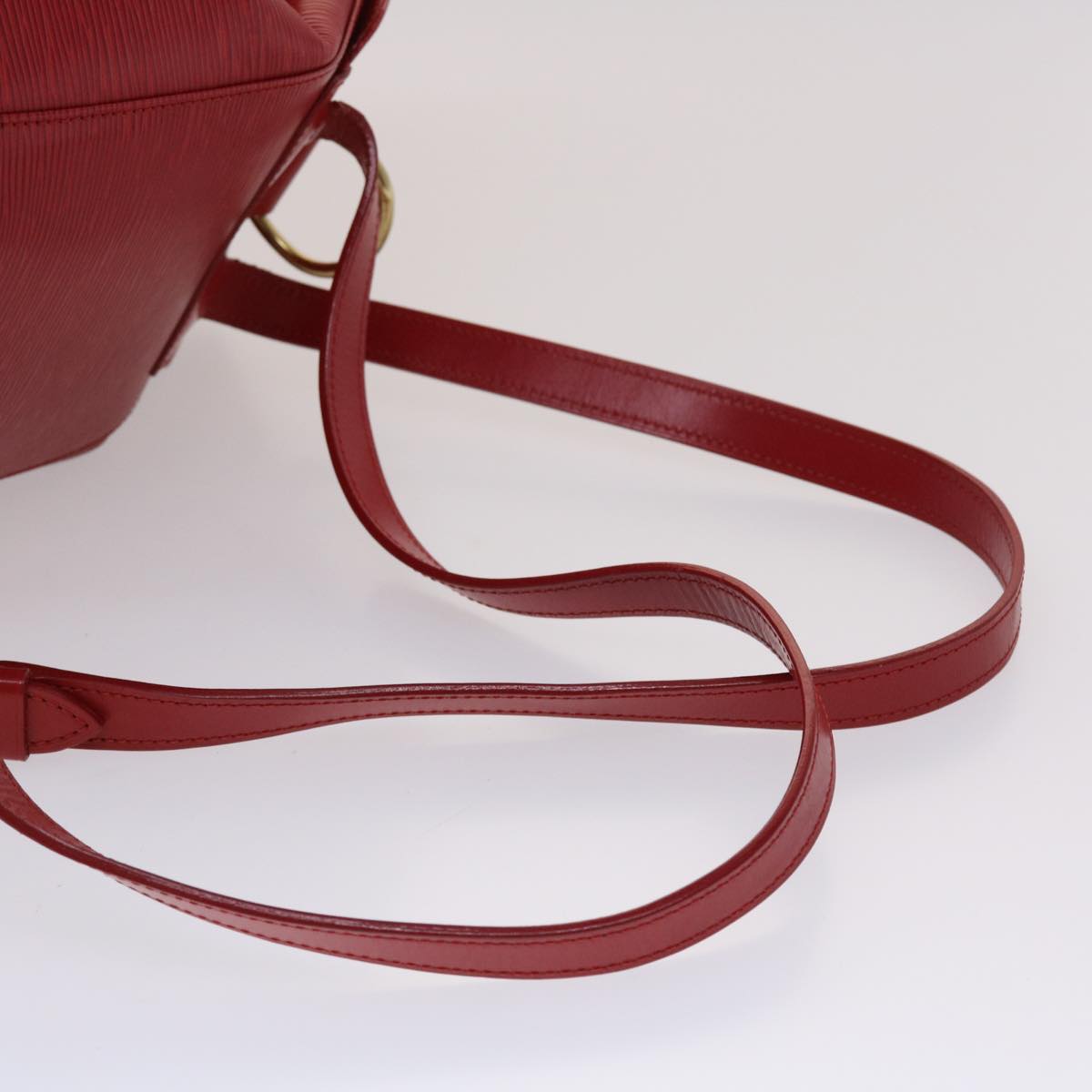 Louis Vuitton Montsouris Red Leather Backpack Bag