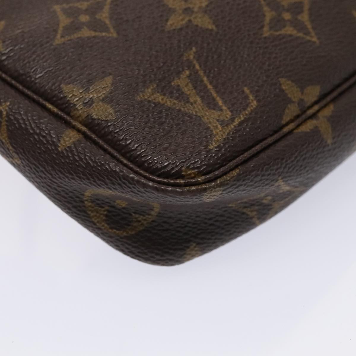 Louis Vuitton Pochette Accessoire Brown Canvas Clutch Bag