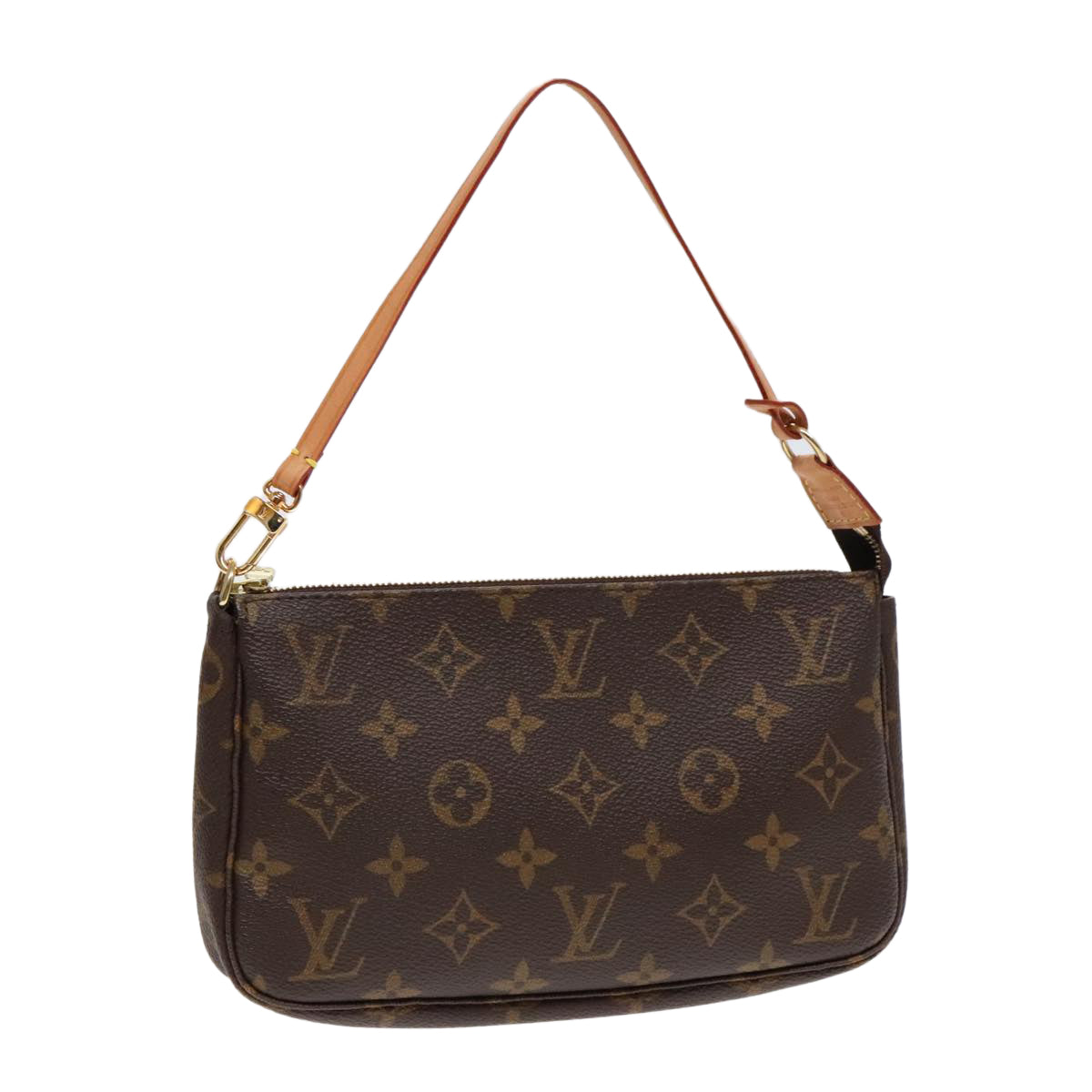 Louis Vuitton Pochette Accessoire Brown Canvas Clutch Bag