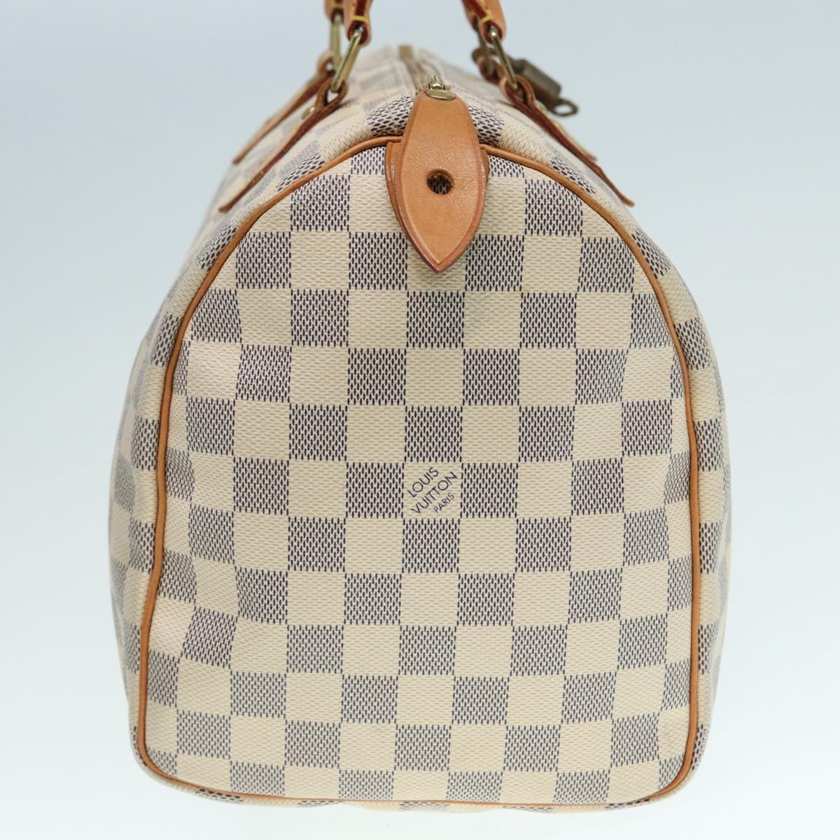 Louis Vuitton Speedy 30 White Canvas Hand Bag