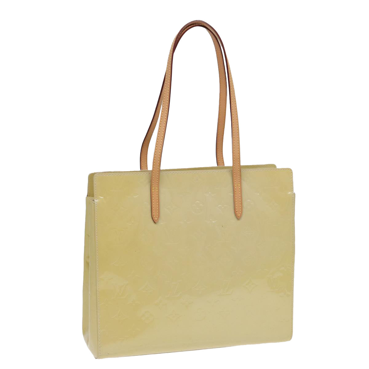 Louis Vuitton Catalina Yellow Patent Leather Tote Bag