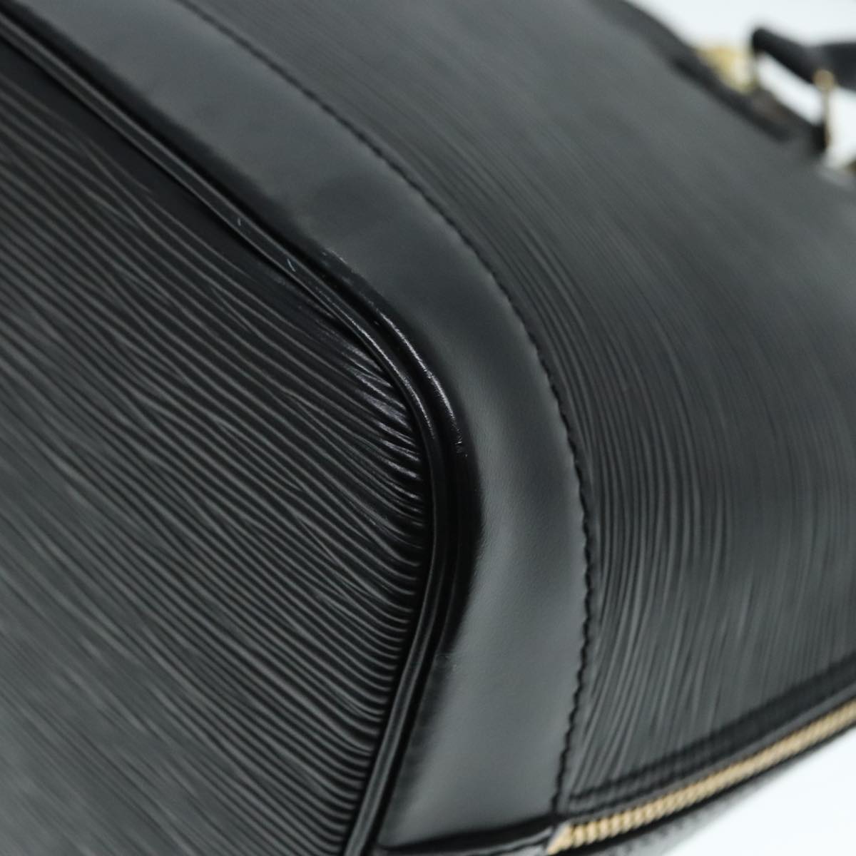 Louis Vuitton Alma Black Leather Hand Bag