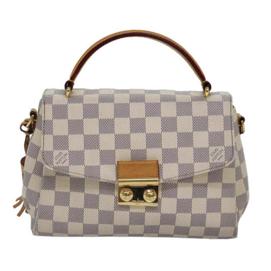 Louis Vuitton Croisette White Canvas Hand Bag