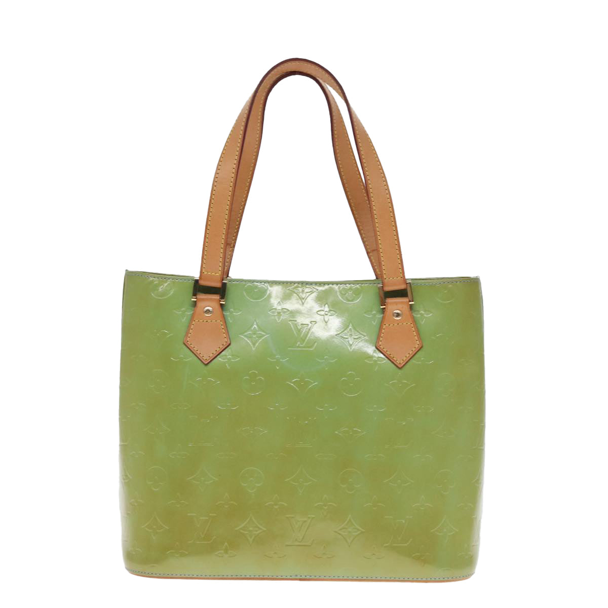 Louis Vuitton Houston Green Patent Leather Shoulder Bag