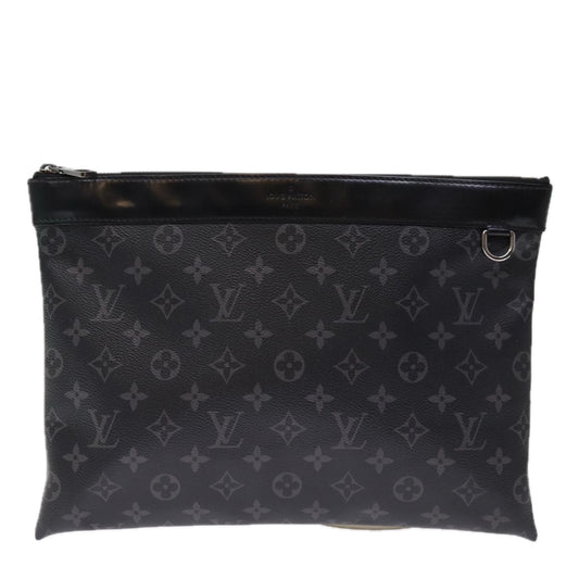 Louis Vuitton Discovery Black Canvas Clutch Bag