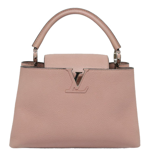 Louis Vuitton Capucines Pink Leather Hand Bag