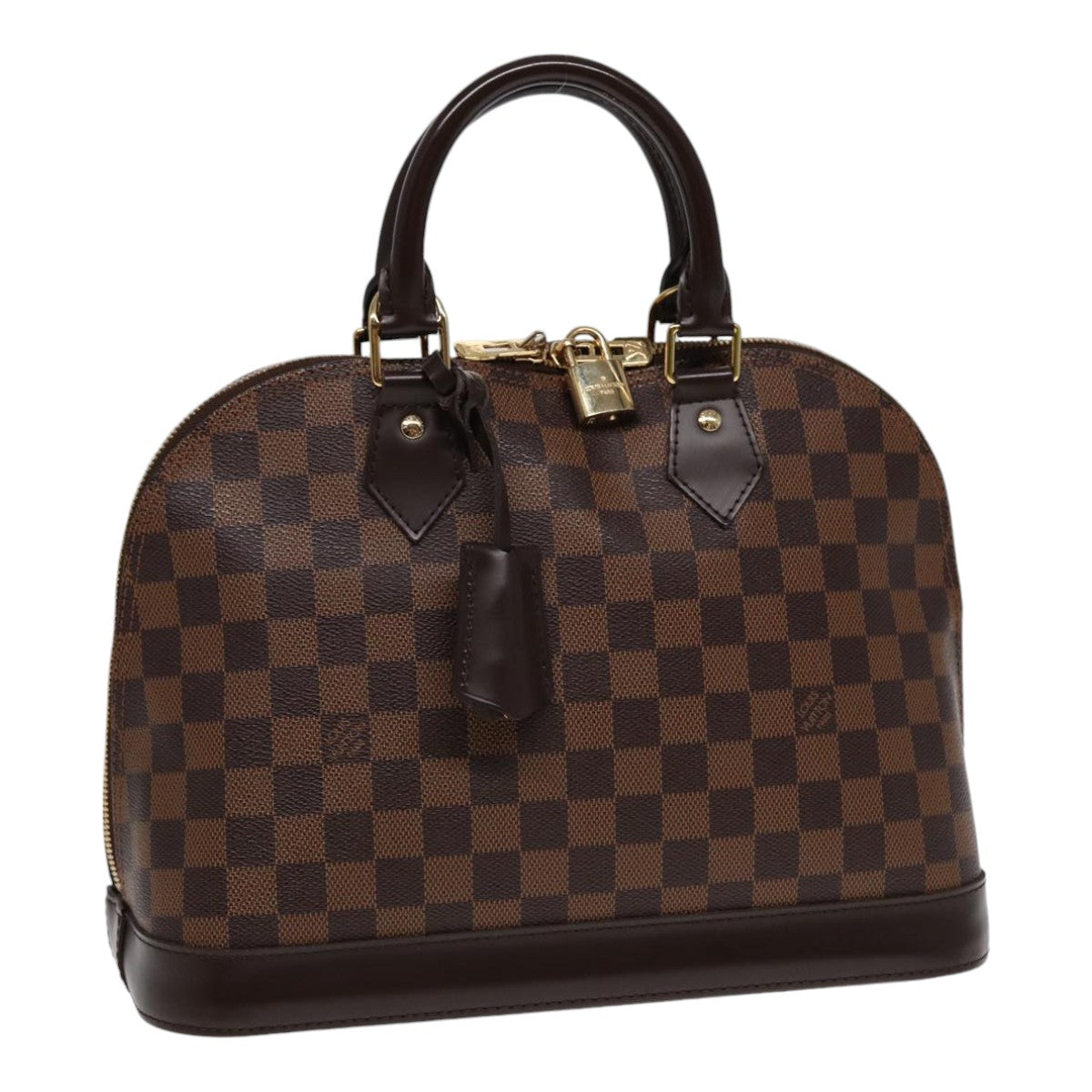 Louis Vuitton Alma Brown Canvas Hand Bag