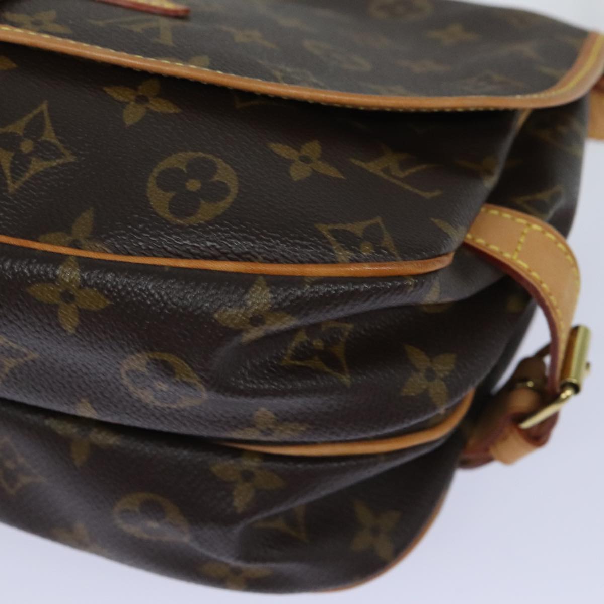 Louis Vuitton Saumur 30 Black Canvas Shoulder Bag