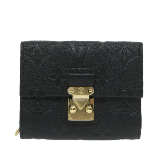 Louis Vuitton Portefeuille Black Leather Wallet Accessories