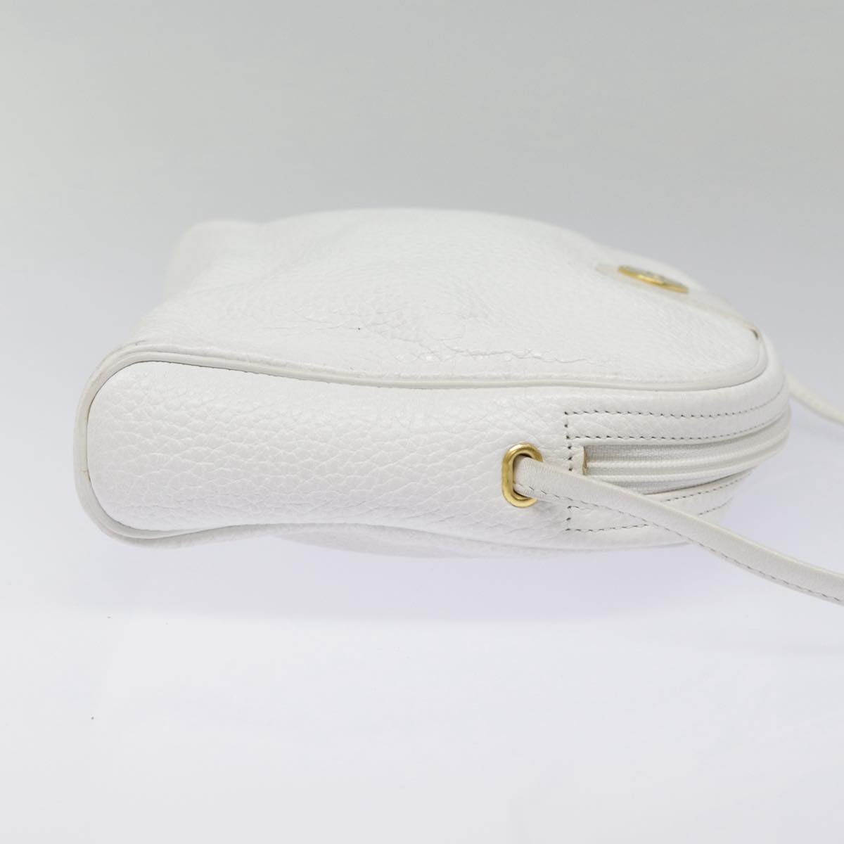 Dior CD White Leather Shoulder Bag