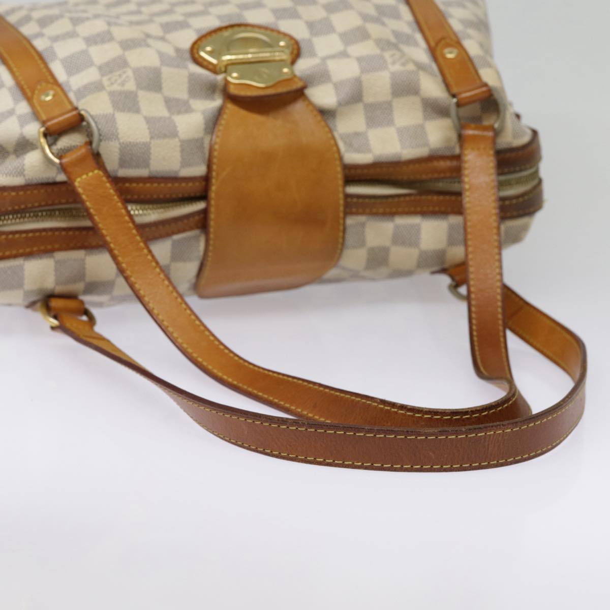 Louis Vuitton Stresa White Canvas Shoulder Bag