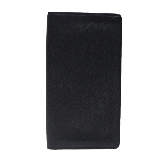 Louis Vuitton Porte Carte Credit Black Calfskin Wallet Accessories