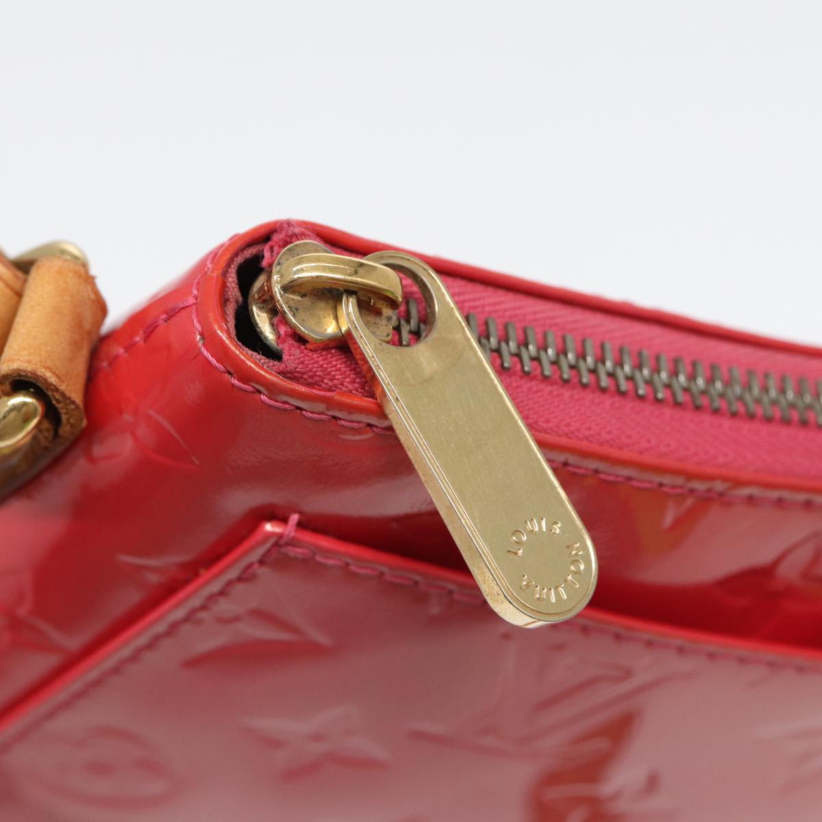 Louis Vuitton Minna Red Patent Leather Shoulder Bag