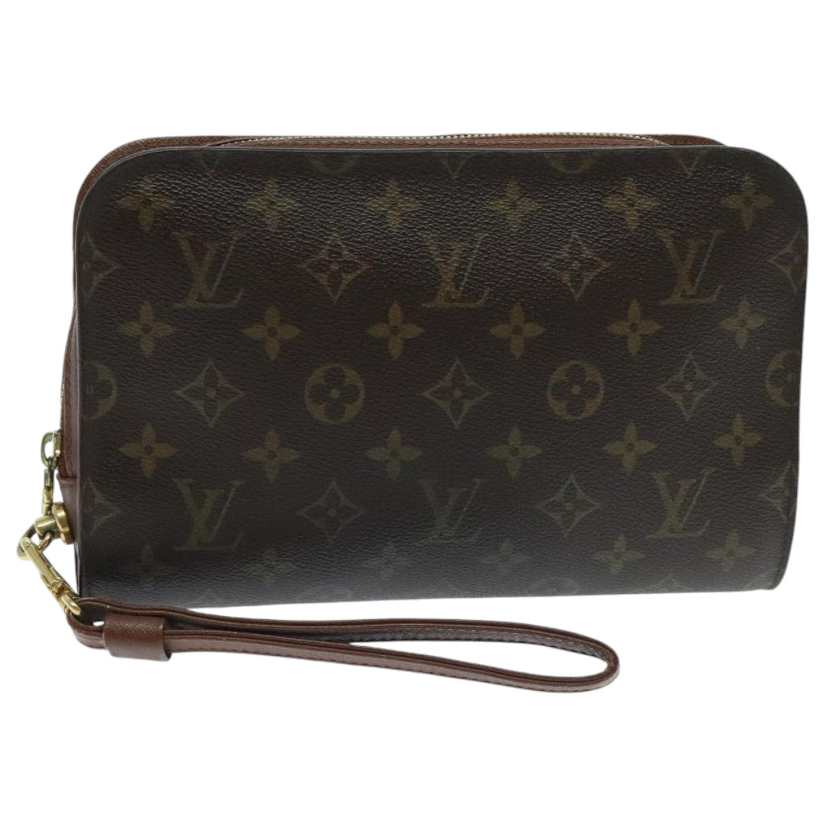 Louis Vuitton Orsay Brown Canvas Clutch Bag