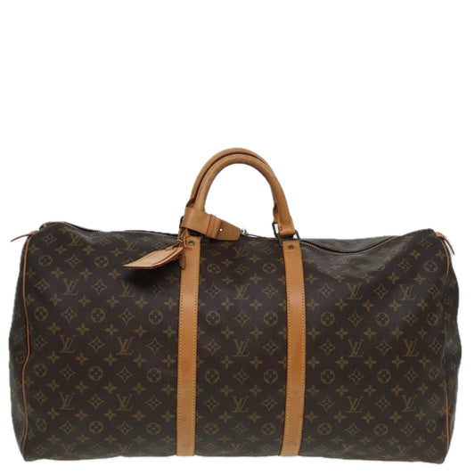 Louis Vuitton Keepall 60 Brown Canvas Travel Bag