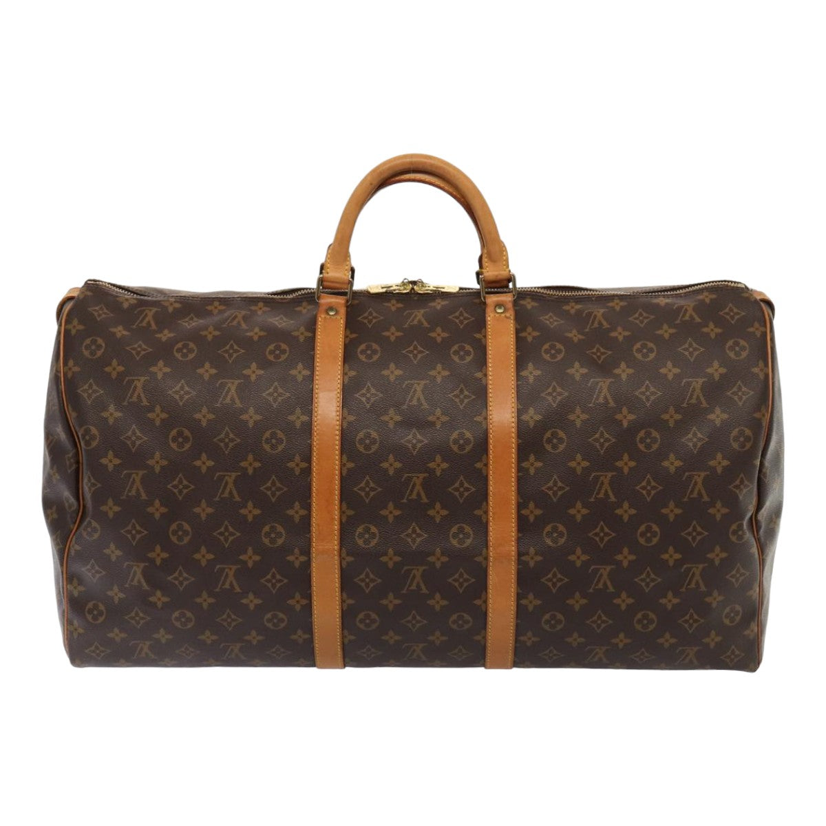 Louis Vuitton Keepall 60 Brown Canvas Travel Bag